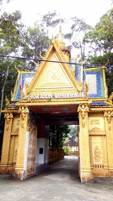 Une pagode khmère à Tra Vinh
