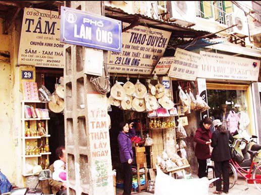 rue Lãn Ông - vieux quartier de Hanoï rue Lãn Ông - vieux quartier de Hanoï