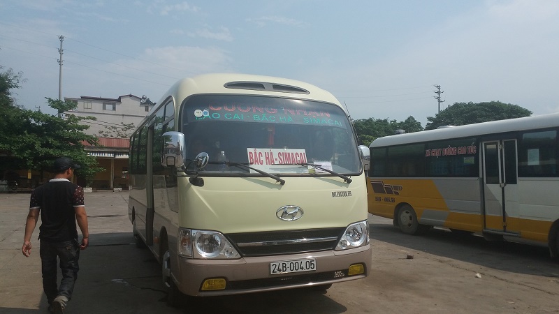 bus Lao Cai Bac Ha depart à 14h45