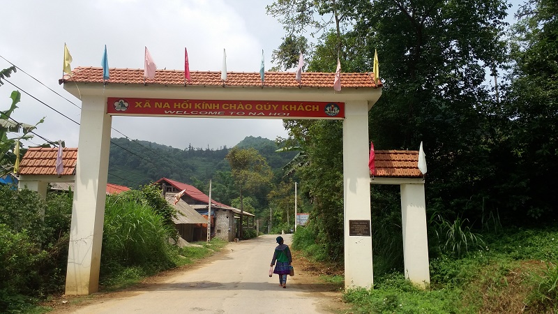 entree du village de Na Hoi à Bac Ha