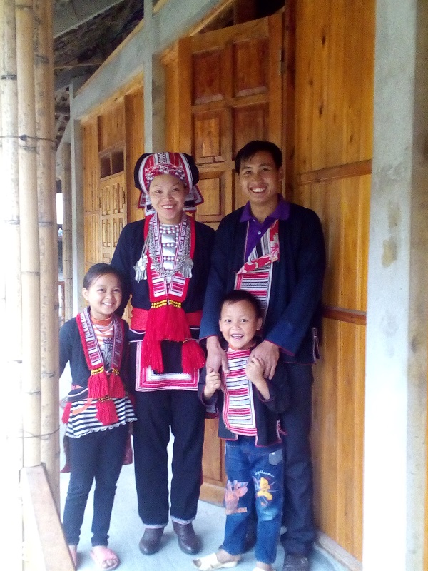 La famille de Mr Kinh à Hoang Su Phi