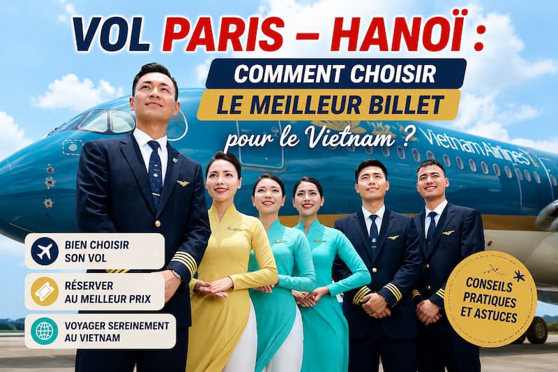 Vol Paris – Hanoï comment choisir le meilleur billet pour le Vietnam
