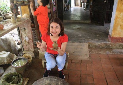 apprendre a faire la poterie au village Thanh Ha à Hoi An