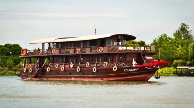 croisière sur le bateau Bassac Mekong