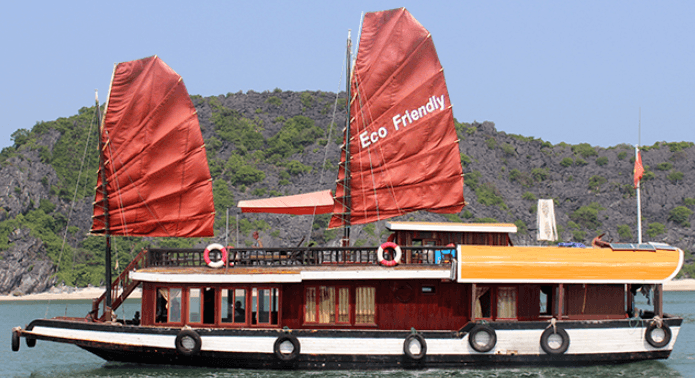 jonques Eco Friendly - croisière moins touristique dans la baie de Lan Ha