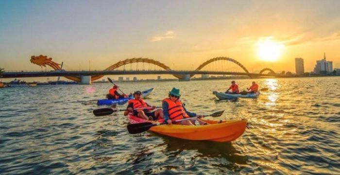 kayak sur le fleuve Hàn