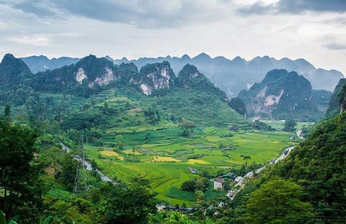 le paysage à Cao Bang