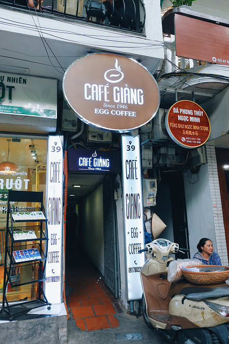 Le café Giang - cafe a l'oeuf Hanoi