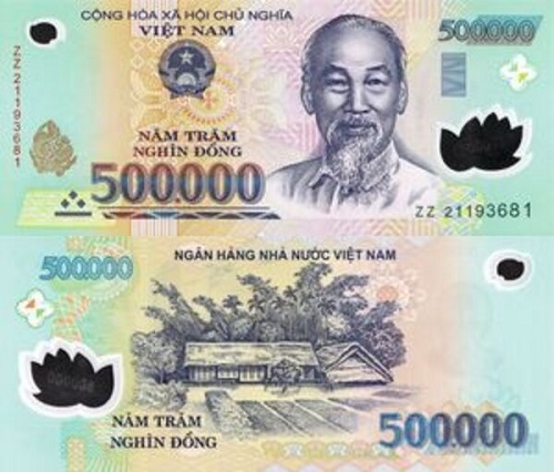 un billet de 500 000 VND