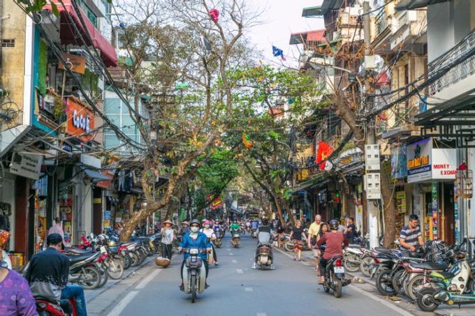 le vieux quartier de Hanoi