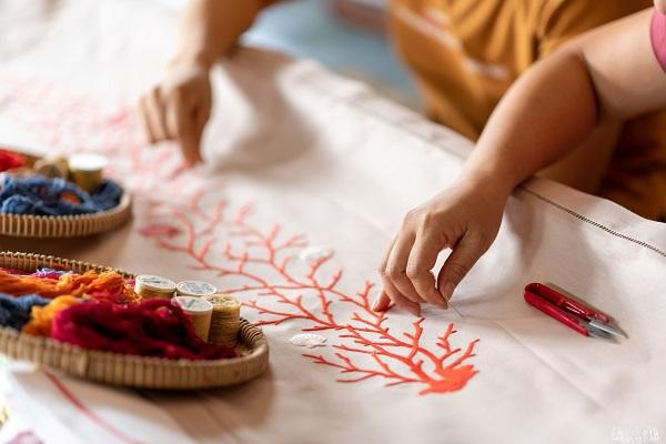 Broderie dans la province de Ninh Binh