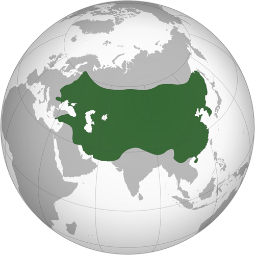 Empire mongol à son apogée, en 1279