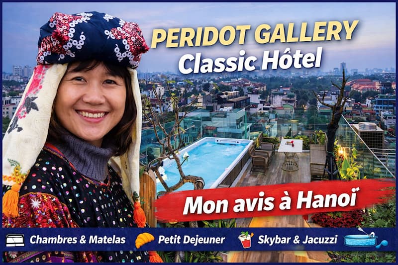 Peridot Gallery Classic Hotel : un très bon hôtel 4 étoiles au cœur du vieux quartier de Hanoï