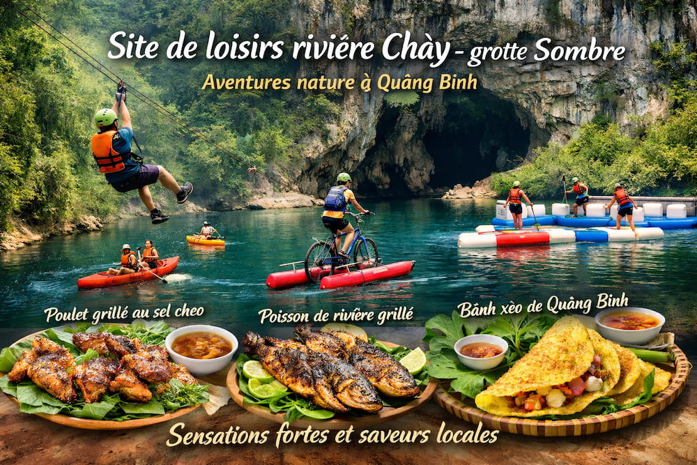 Rivière Chày – grotte Sombre aventures nature et grotte spectaculaire dans le parc de Phong Nha – Kẻ Bàng